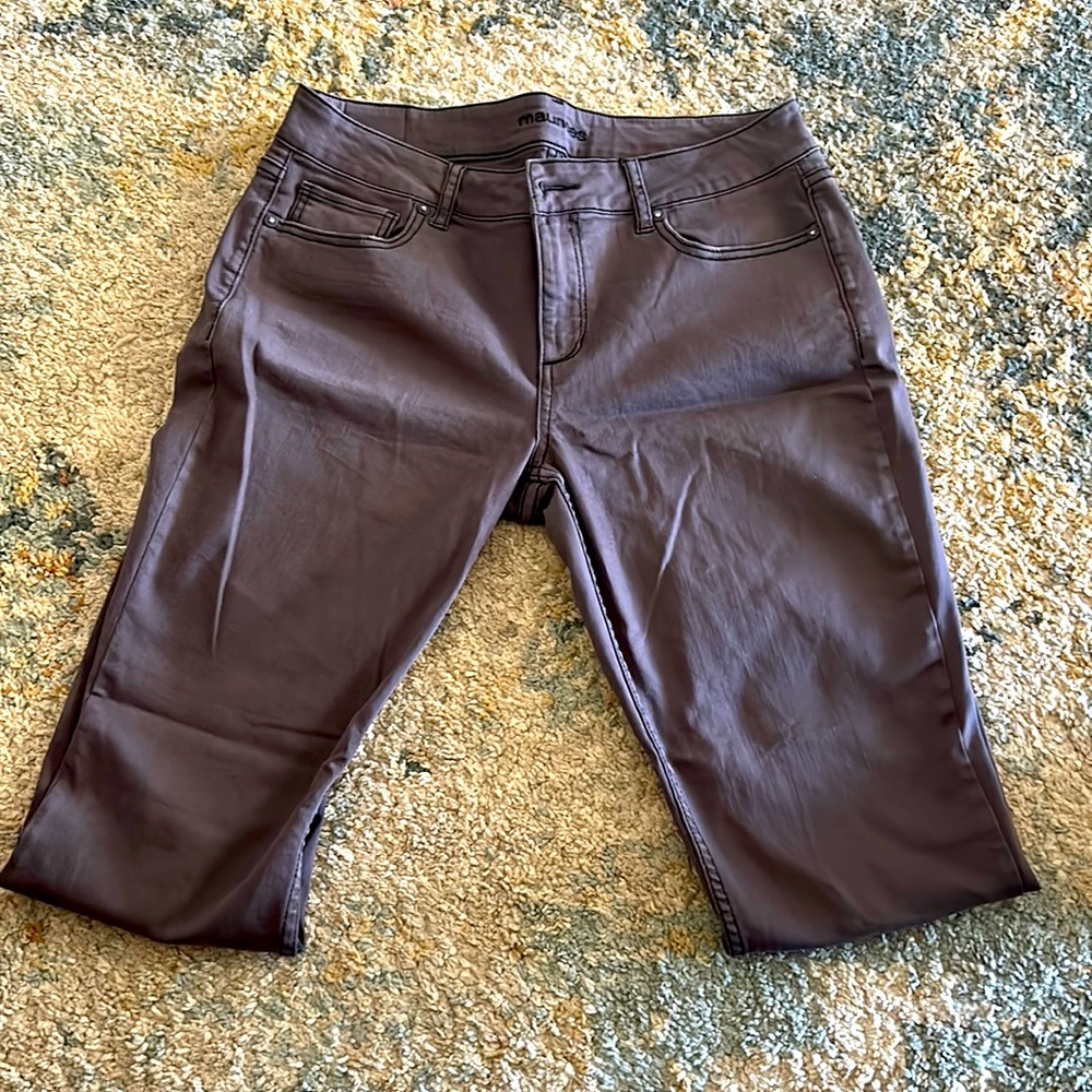 Size 12 long crop gray pants, Maurice’s brand, worn once.